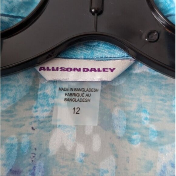 Allison Daley semi sheer ombre neon multicoloured button down blouse - Picture 3 of 6